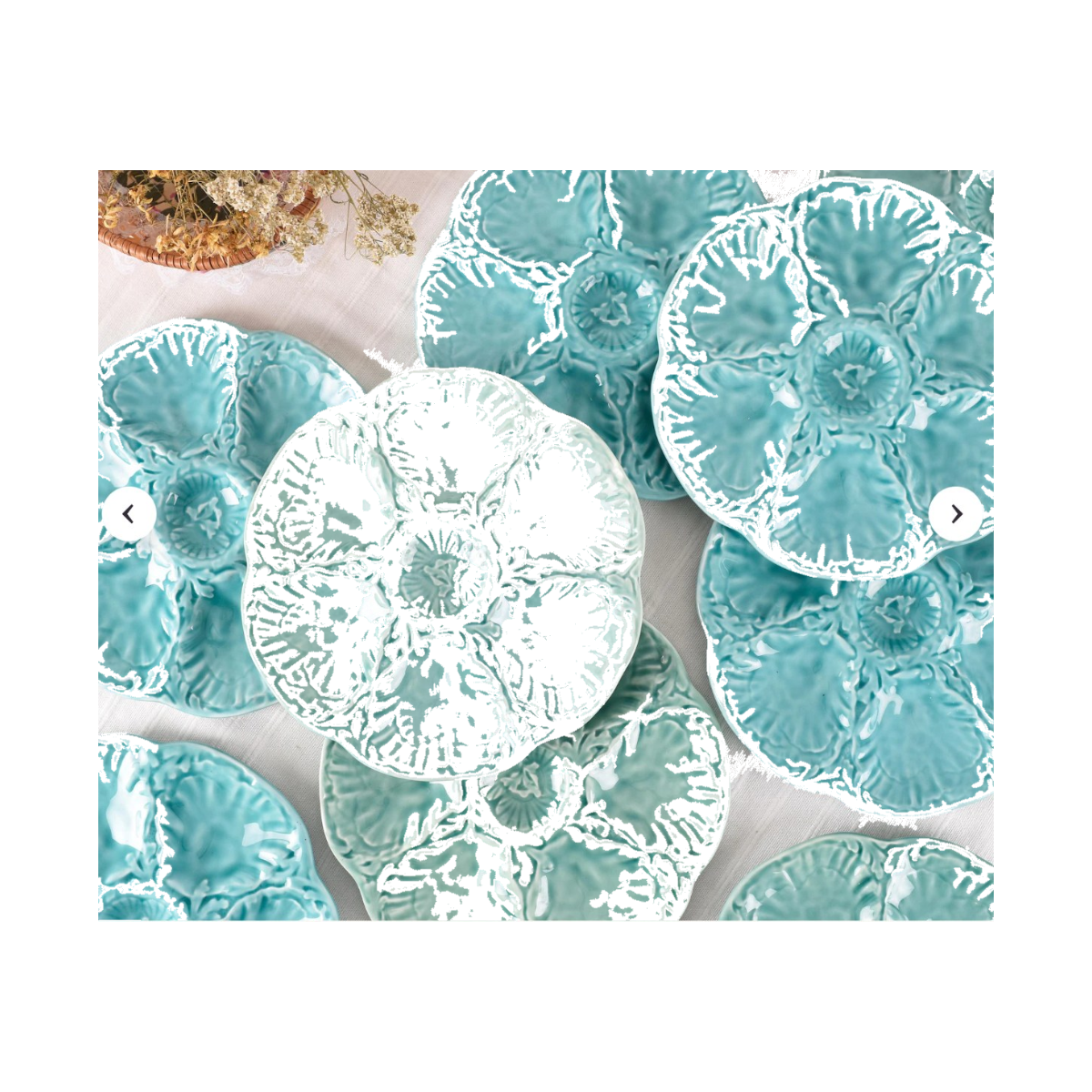Gien oyster plate
