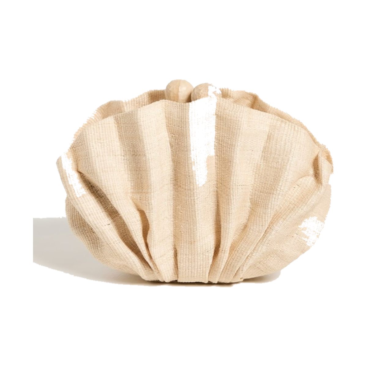 Poolside origami shell clutch