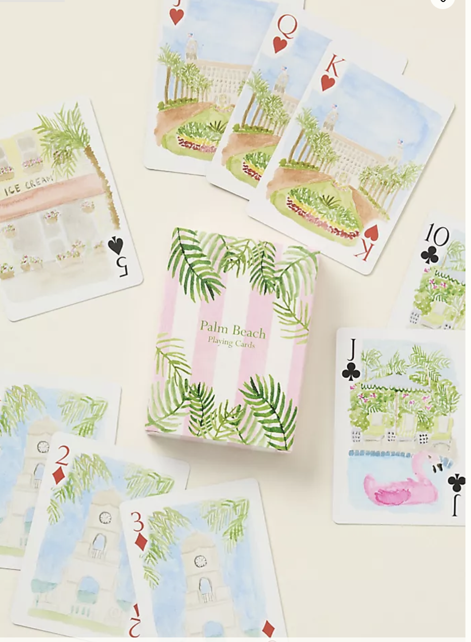 Loulou Baker watercolor playing cards
