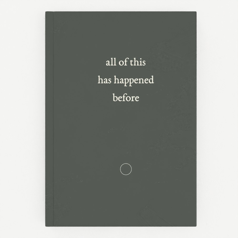 Front cover view of Meditations literary notebook by Marcus Aurelius.