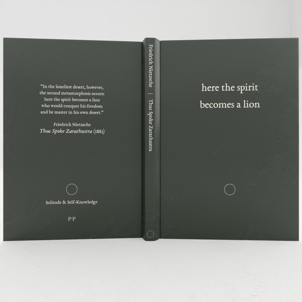 Full view of Thus Spoke Zarathustra literary notebook by Friedrich Nietzsche.