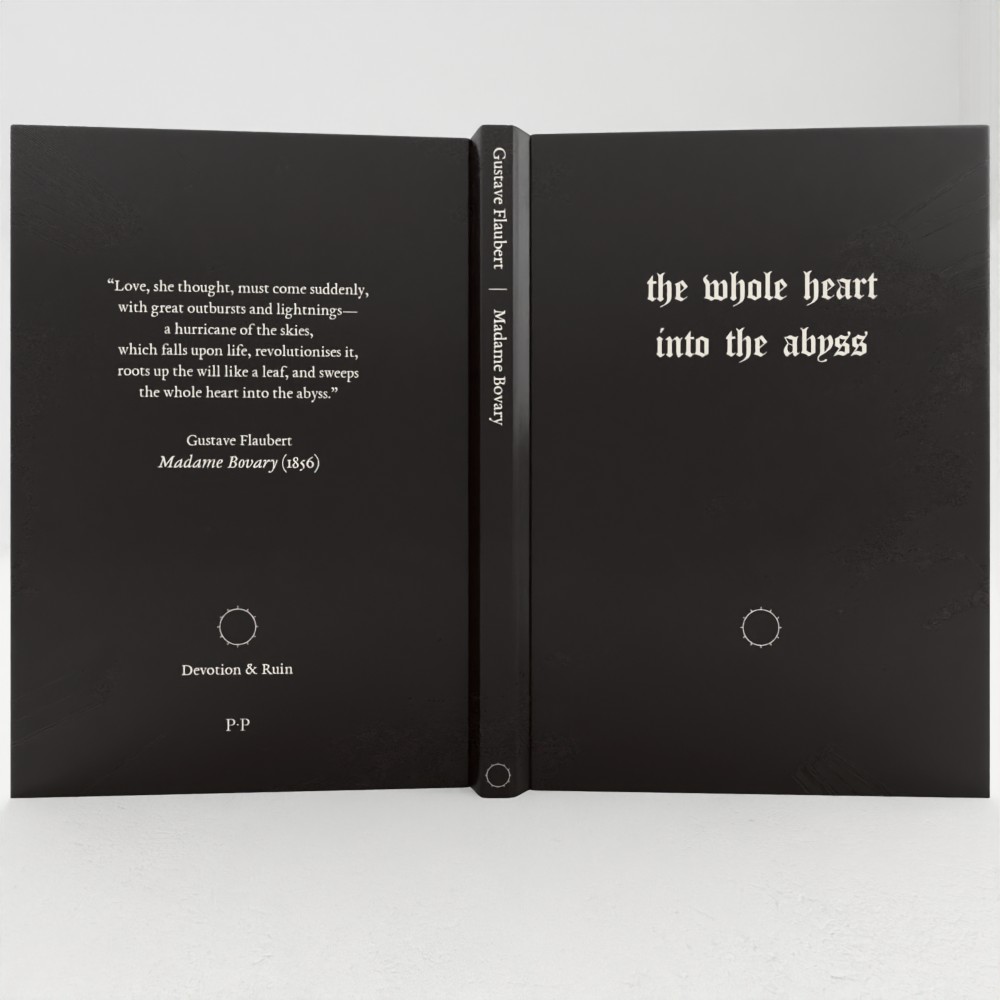 Full view of Madame Bovary literary notebook by Gustave Flaubert.