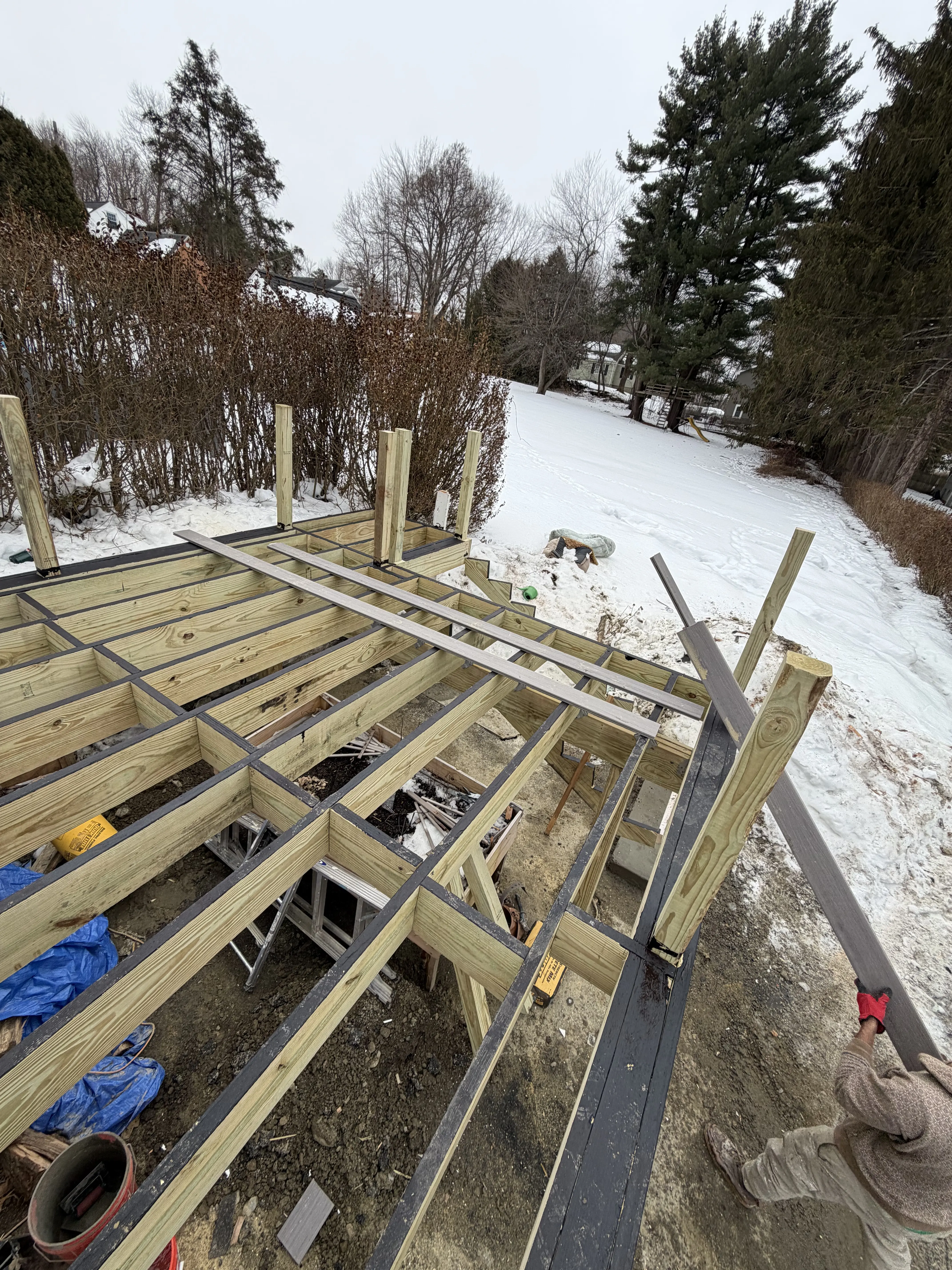 image of a completed backyard project