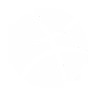 White basketball icon with three black curved lines on a black background.