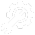 White gear or settings icon on a black circular background.