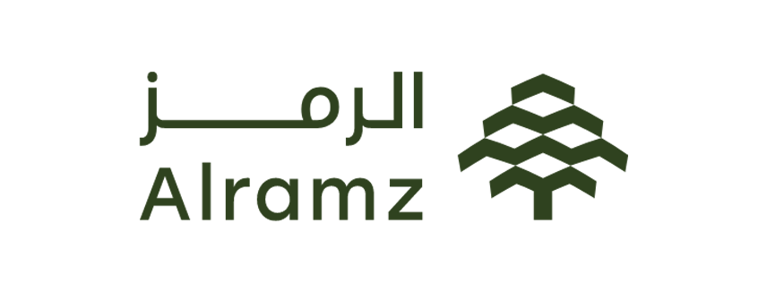 Logo with the Arabic text 'الرمز' in green color on a white background.