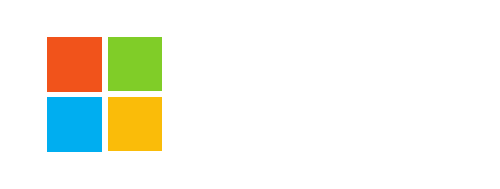 Microsoft logo with four colored squares: red, green, blue, and yellow.