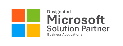 Microsoft Designated Solution Partner for Business Applications logo.