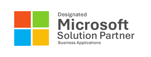 Microsoft Designated Solution Partner for Business Applications logo.