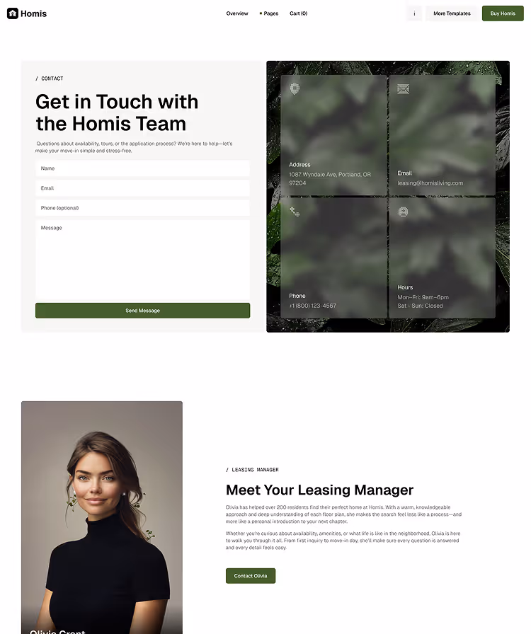 property management Contact V1