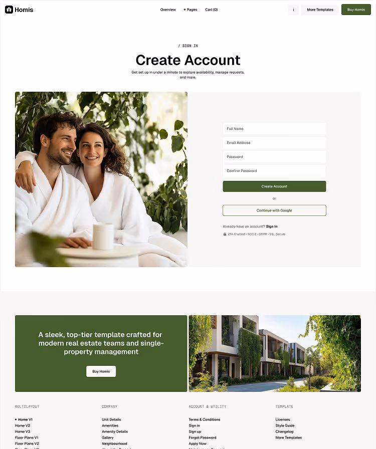 real estate Sign Up