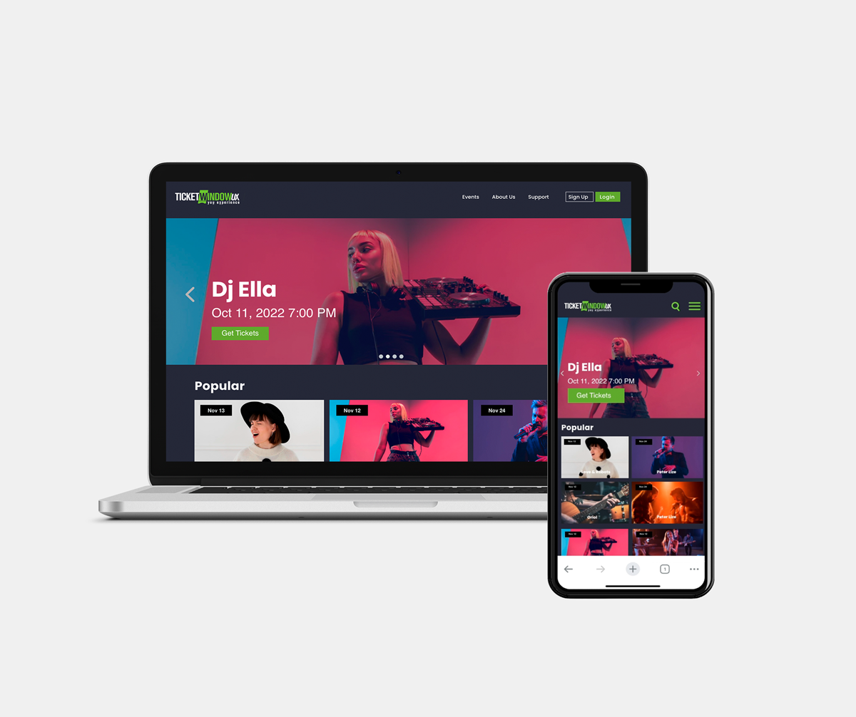 TicketWindow web responsive platform