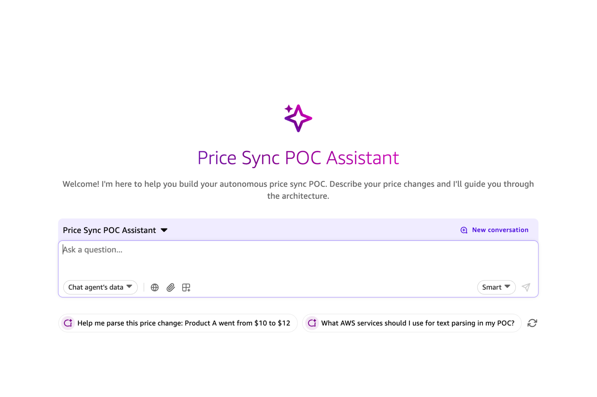Price Sync dashboard showing incoming supplier updates, extraction status, and pending approvals