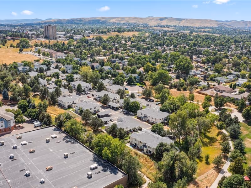 Aerial view of property