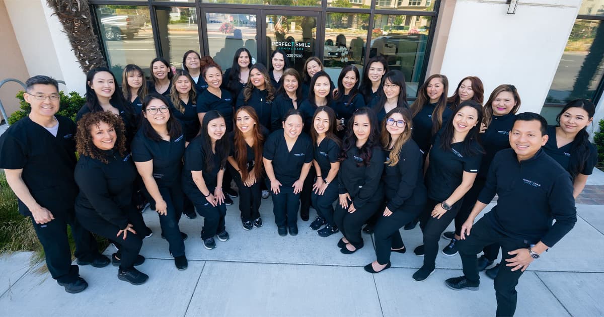 Team portrait at Perfect Smile Dental Care in Santa Clara, CA