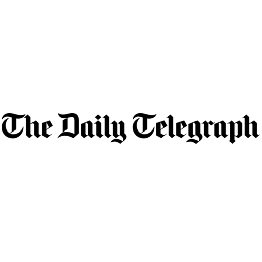 The Daily Telegraph newspaper logo in blackletter font.