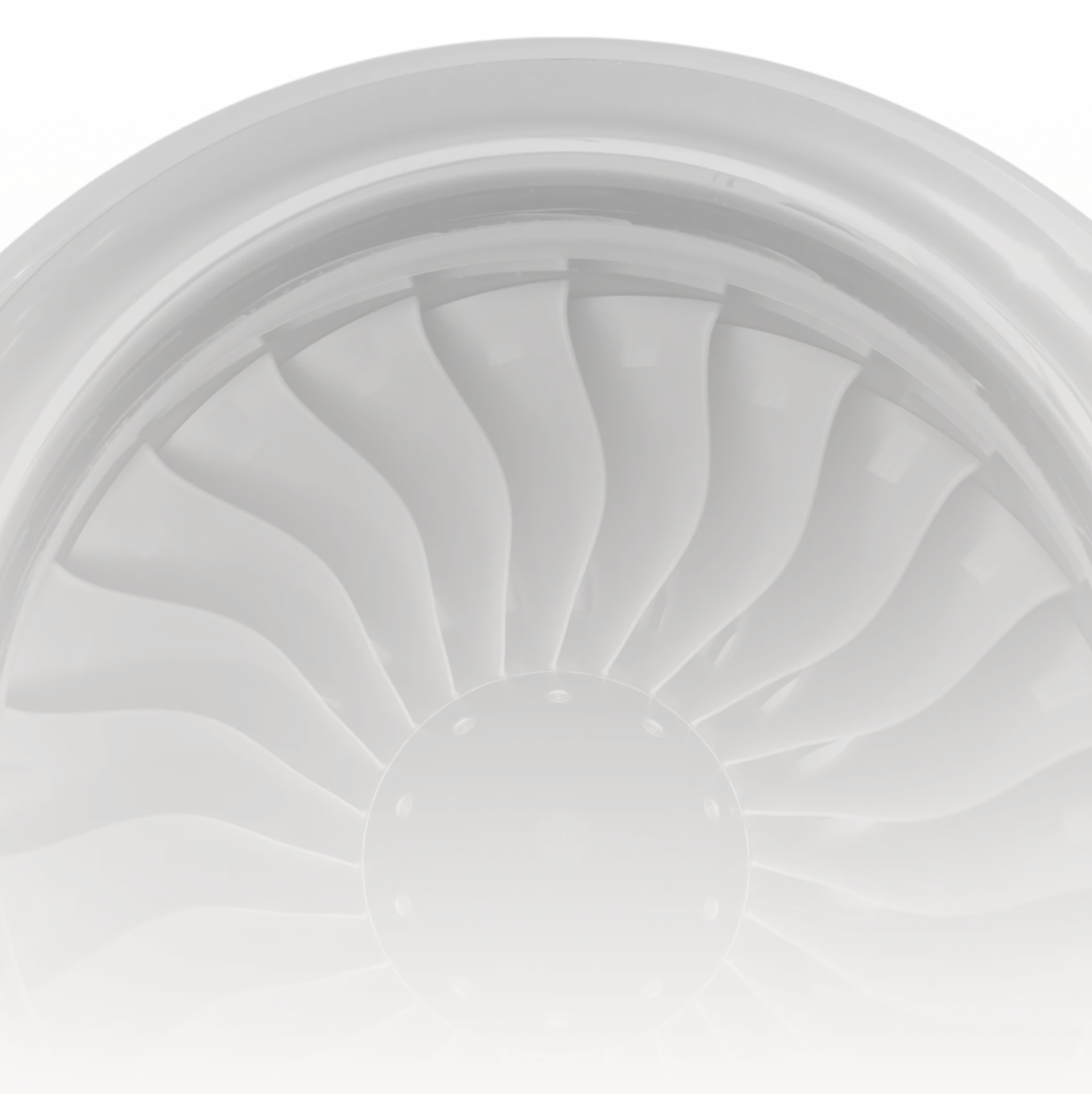 Close-up of a modern aircraft jet engine