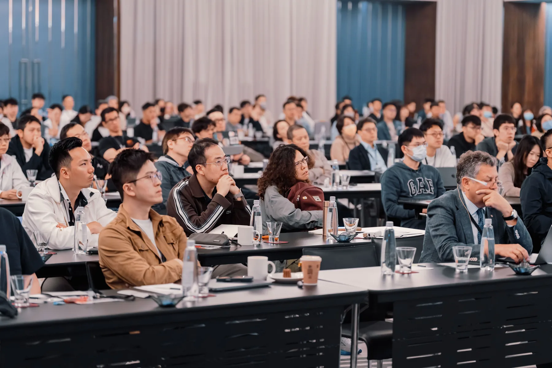 Dental course participants in a classroom