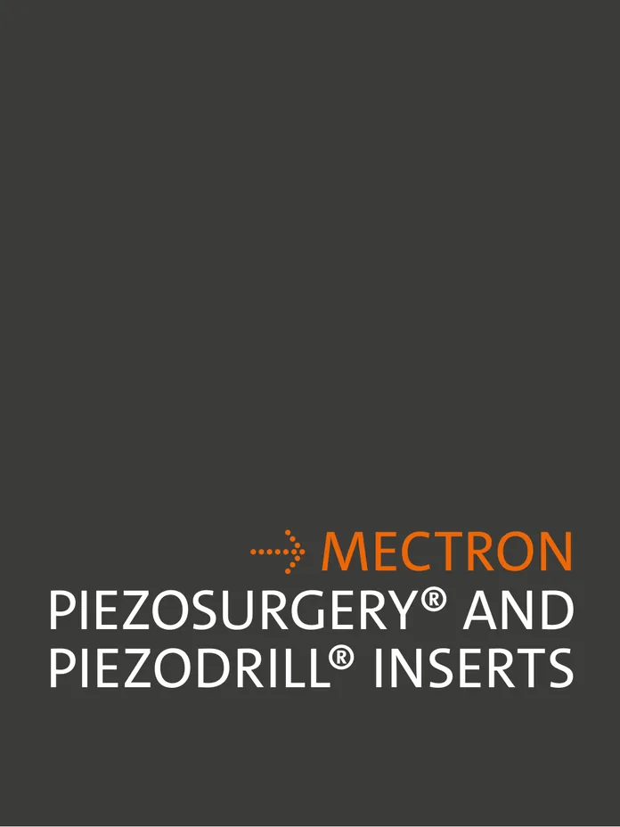 Mectron PIEZOSURGERY® Insert Catalog cover