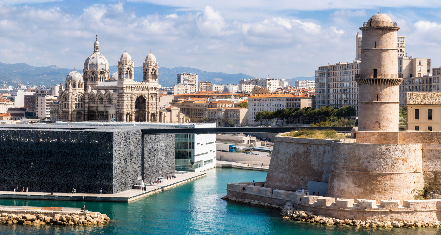 Le Mucem, entre la ville et la mer