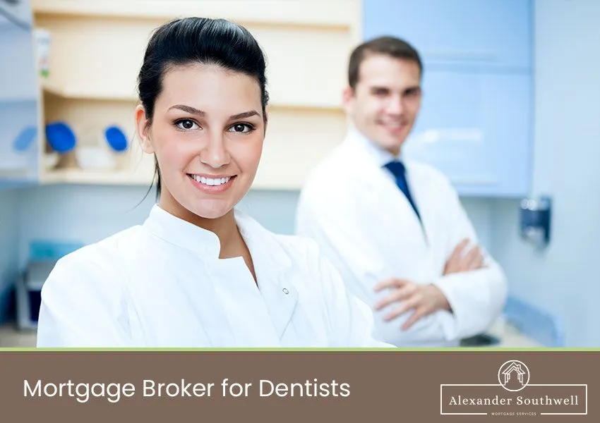 Dentist discussing mortgage options with a specialist mortgage broker