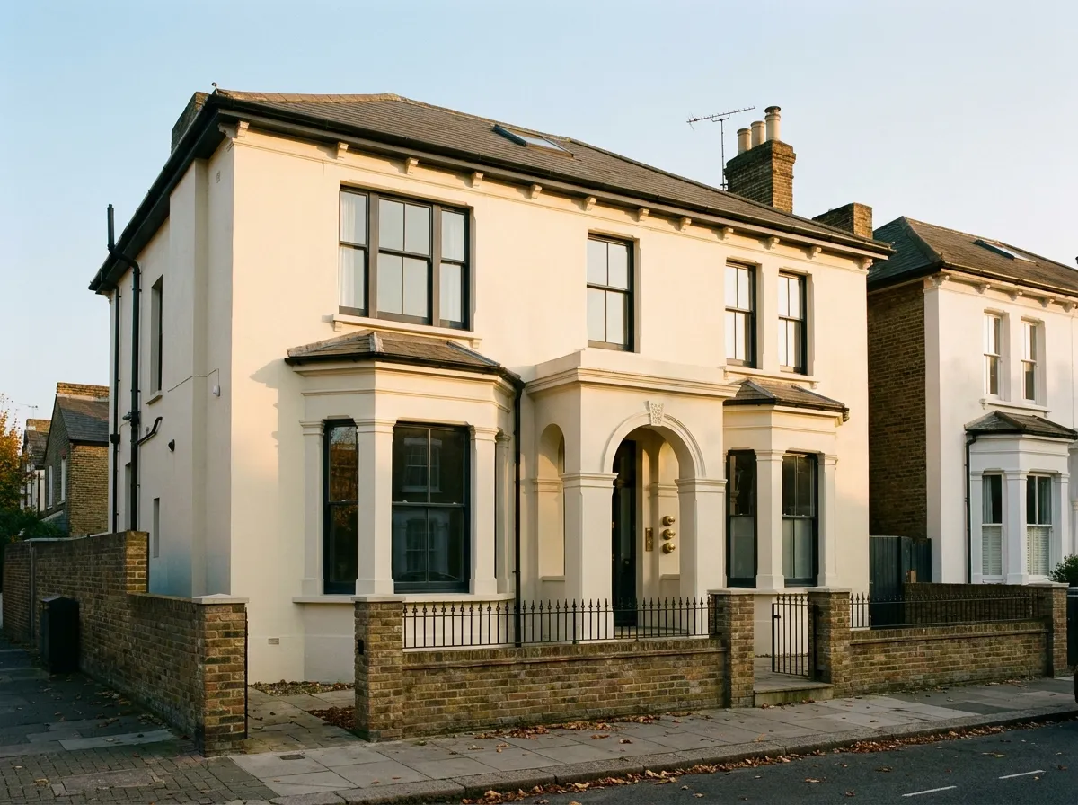 Victorian house converted into rental flats, often financed with an interest only buy to let mortgage
