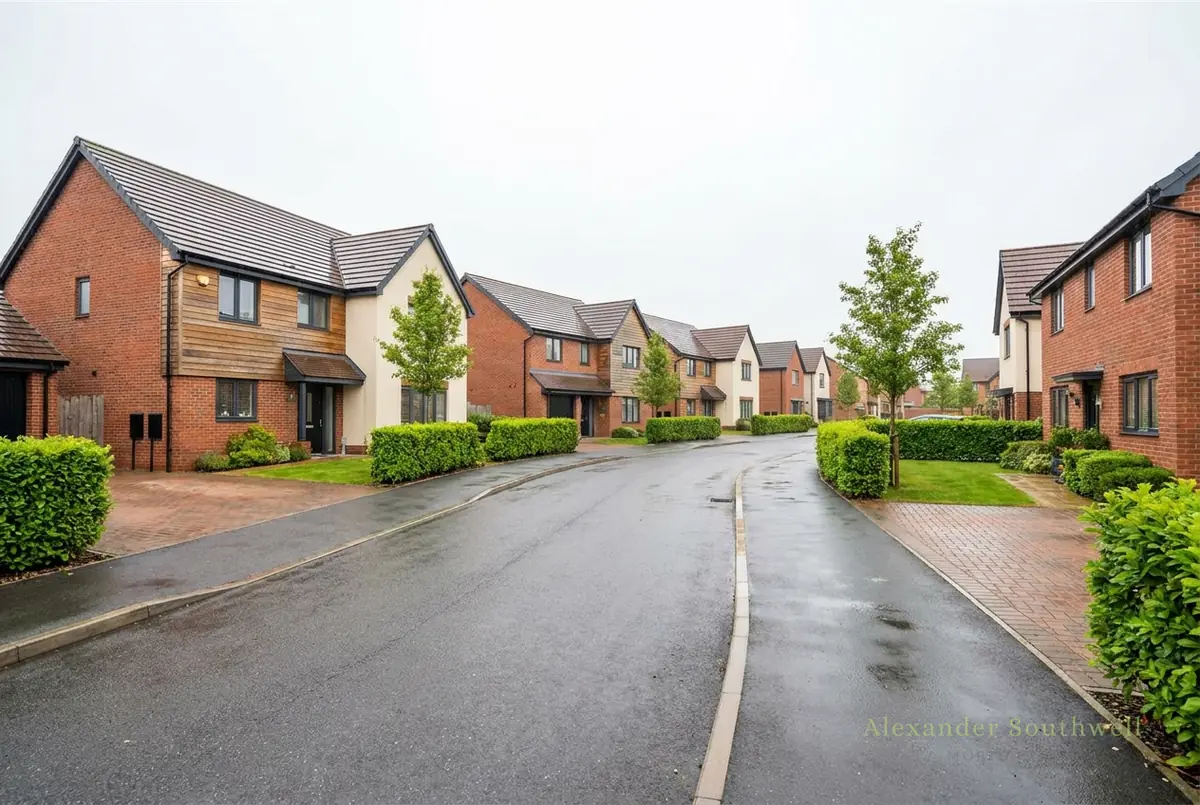 Modern family homes on a Basingstoke residential street