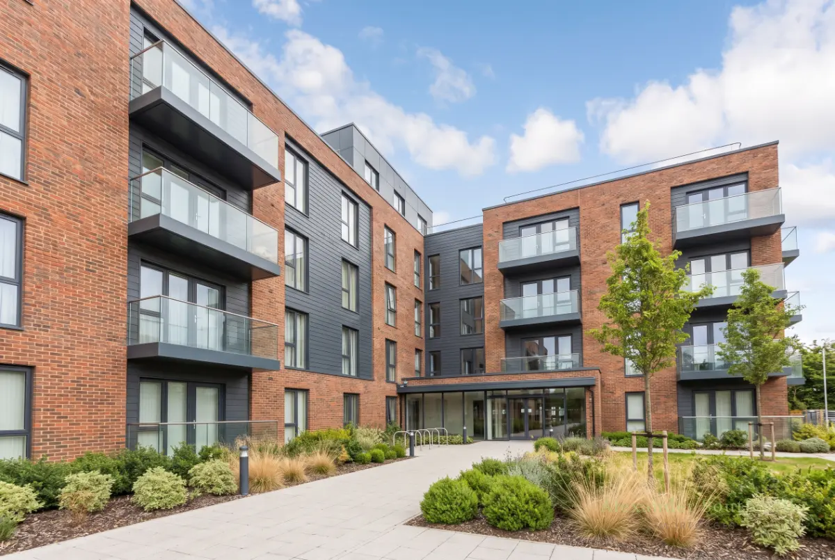 Modern block of UK rental flats held in a special purpose vehicle property portfolio