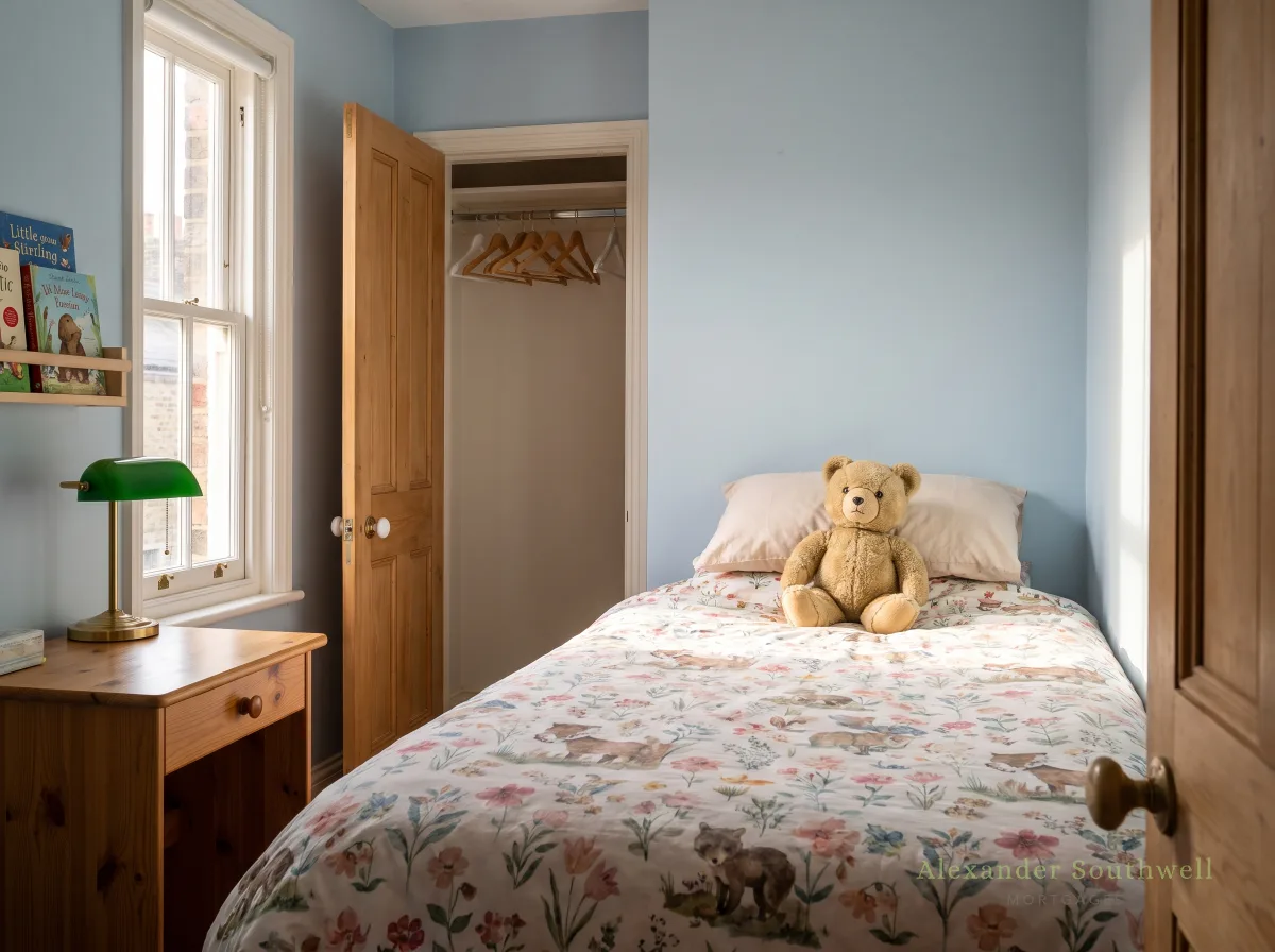 Spare bedroom made up for a foster child, a common reason for mortgages for foster carers on a bigger home