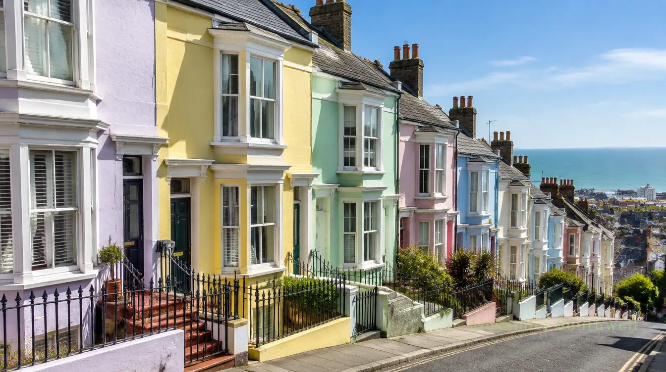 Painted terraces in Hanover, Brighton: whole of market mortgage advice