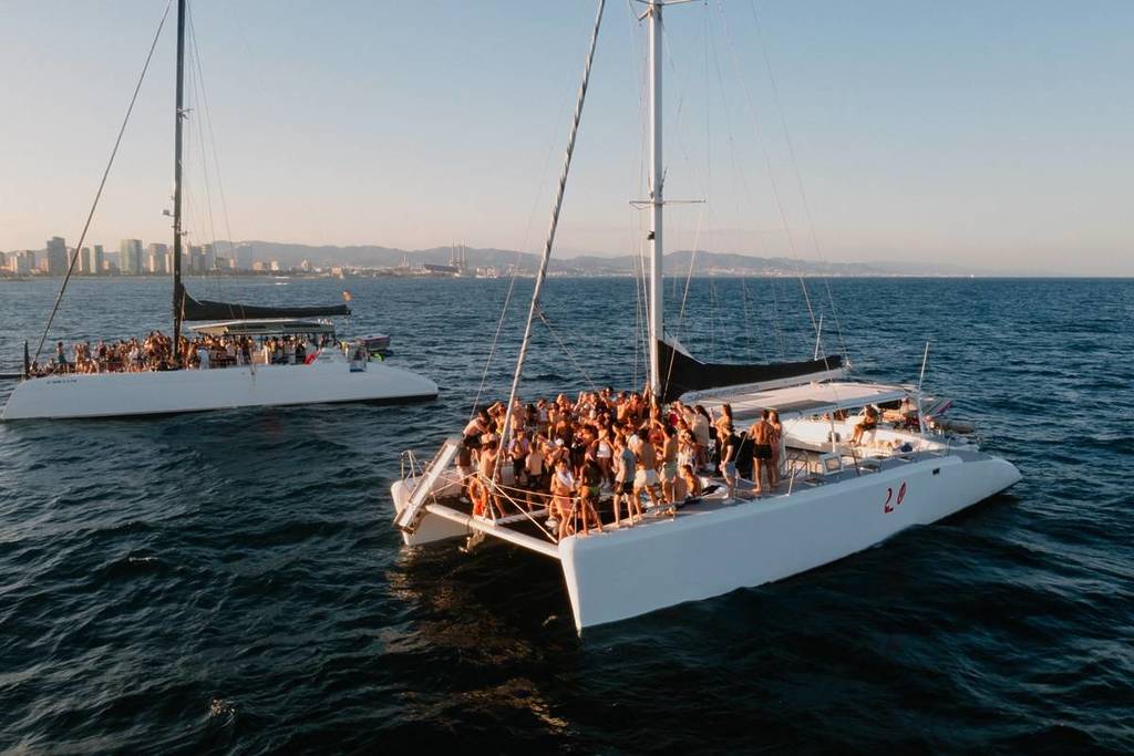 Catamaran on the Mediterranean