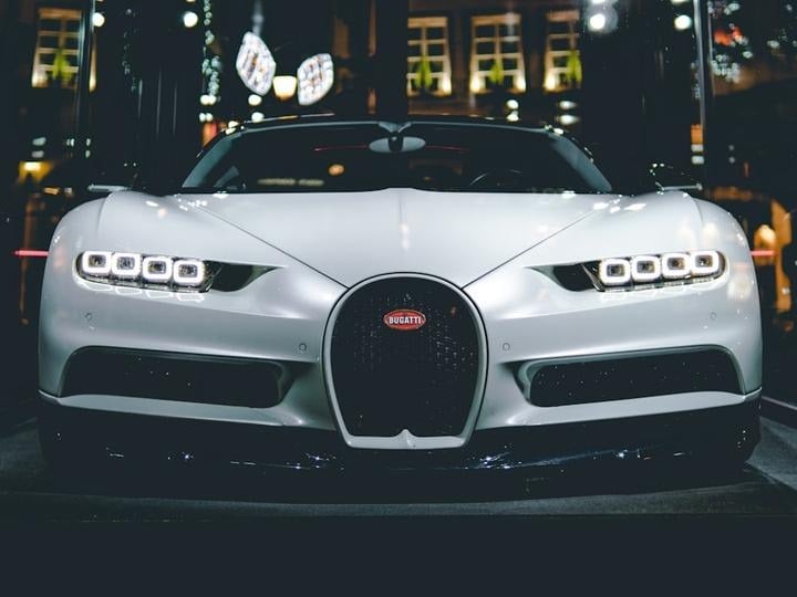 Supercar on track
