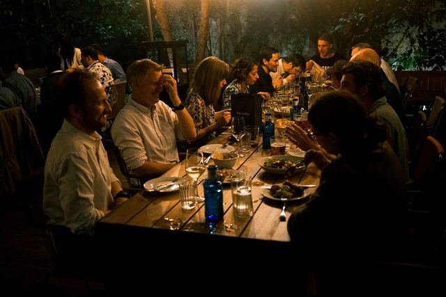 The evening dinner