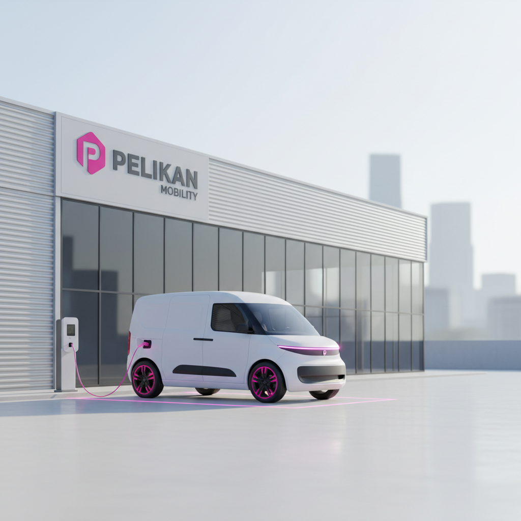 Fourgon utilitaire electrique en charge devant un entrepot, illustrant la reforme CEE 2026