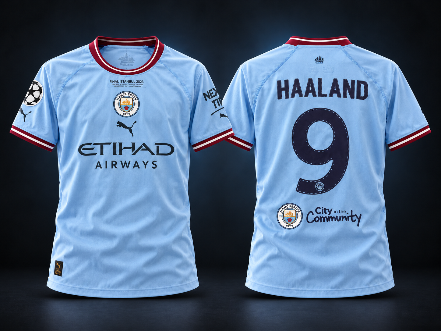 Maillot préparé de Erling Haaland — Manchester City