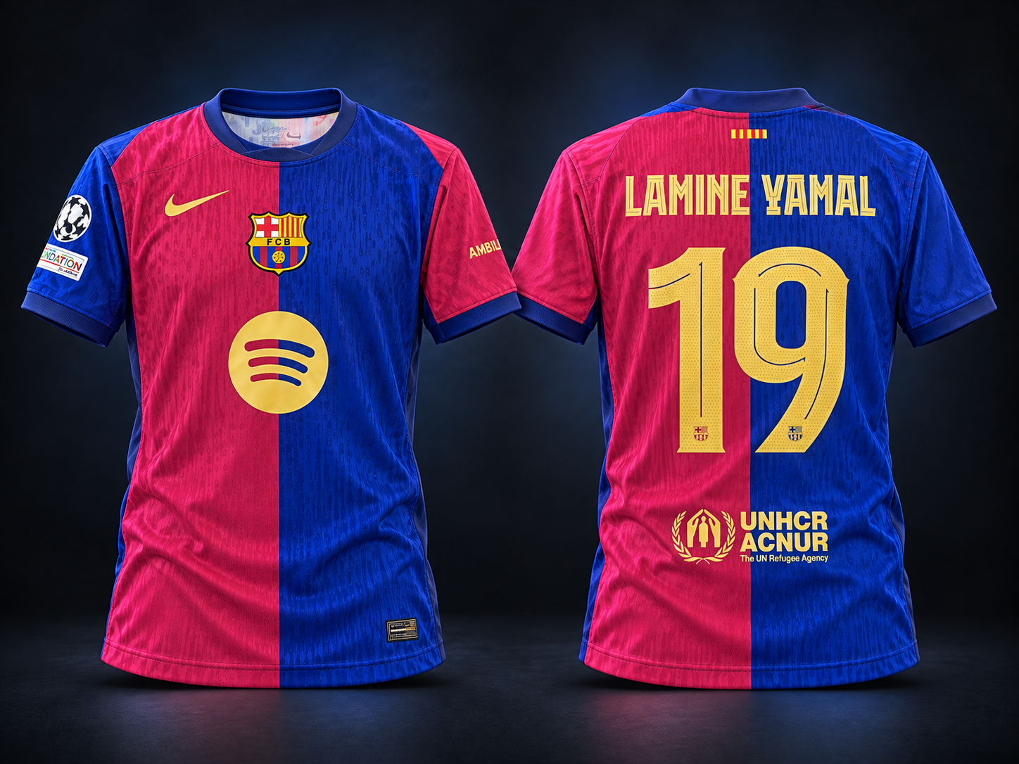 Maillot porté de Lamine Yamal — FC Barcelone