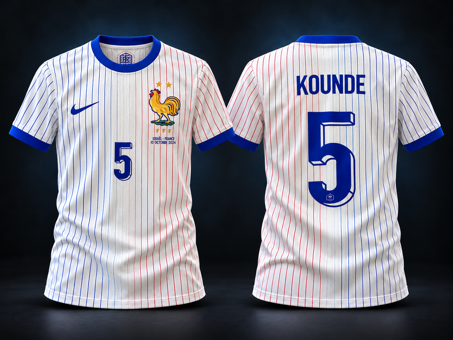 Maillot Jules Koundé — Équipe de France — devant et dos