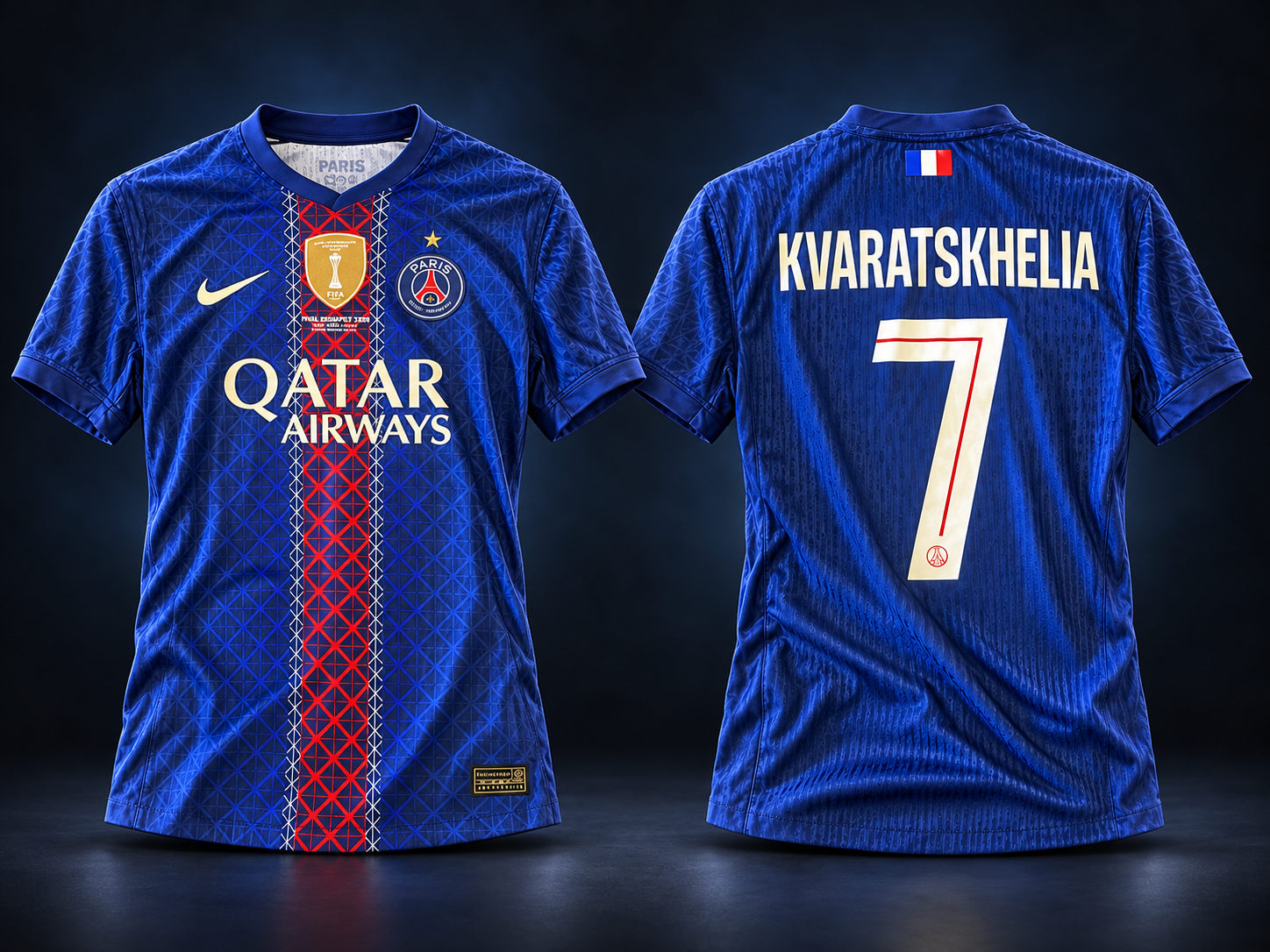 Maillot préparé de Khvicha Kvaratskhelia — Paris Saint-Germain