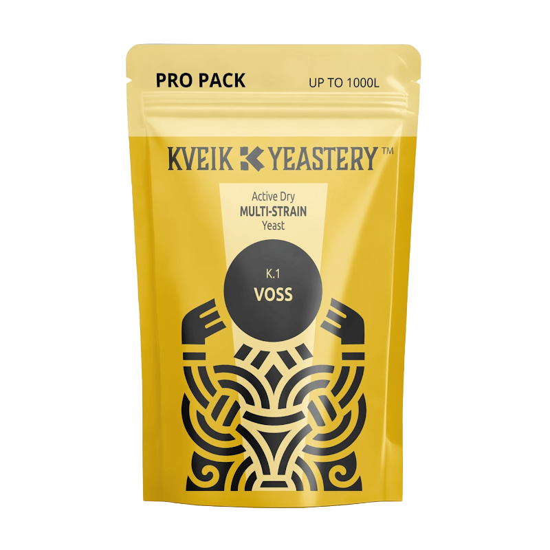Voss Norwegian kveik yeast delivers fast, reliable fermentation with high temperature tolerance. Built for consistent performance and process flexibility.