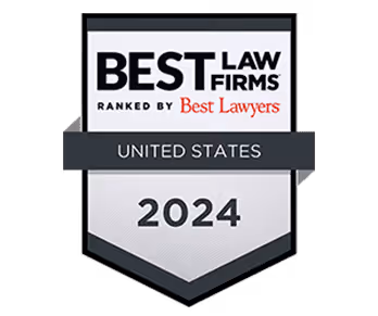 Badge reading Best Law Firms ranked by Best Lawyers United States 2024.