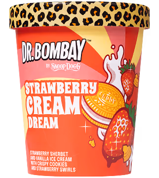Pot de glace Strawberry cream dream fermé