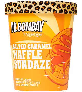 Pot de glace salted caramel waffle sundaze fermé