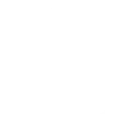 Black and white pixel art depicting a smiling face with short hair, closed eyes, and an open mouth showing teeth.