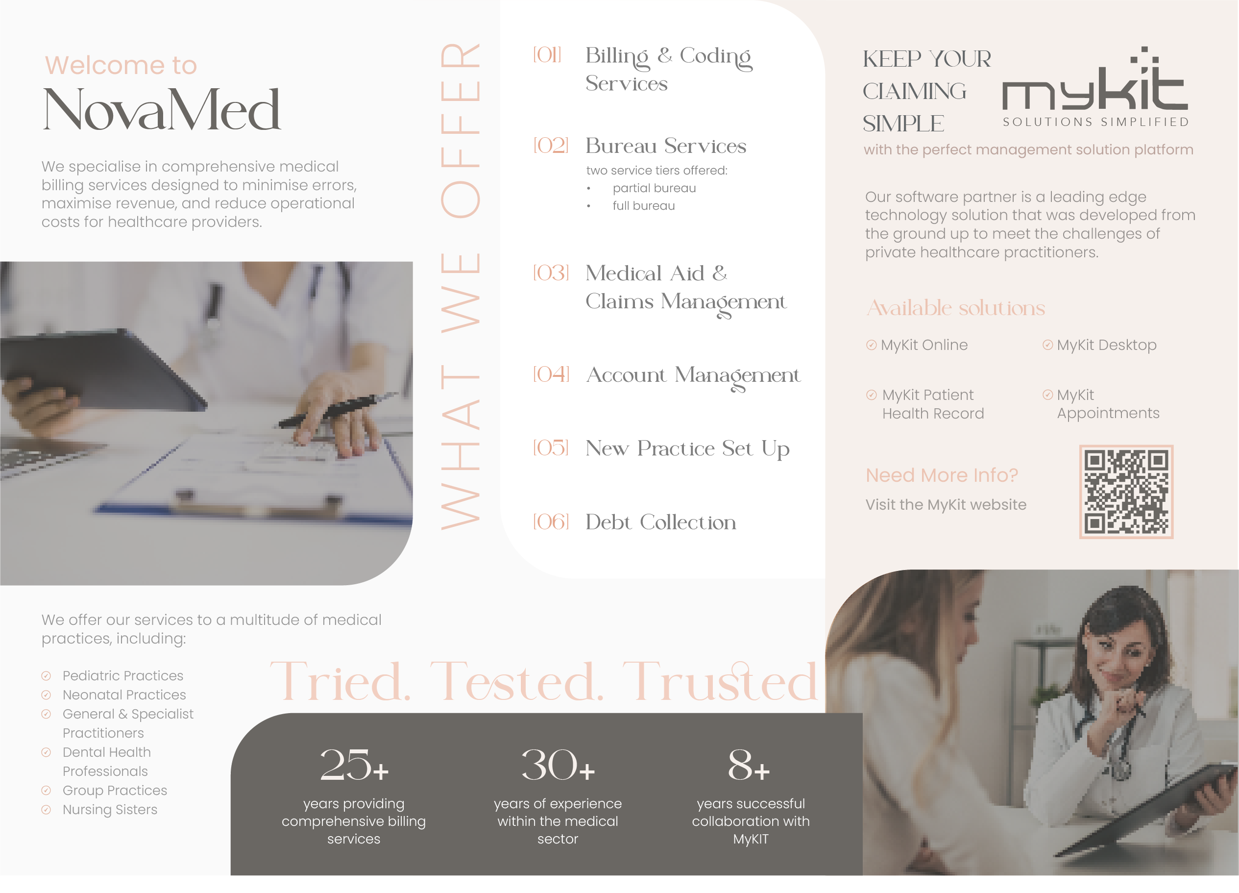 NovaMed brochure spread 1