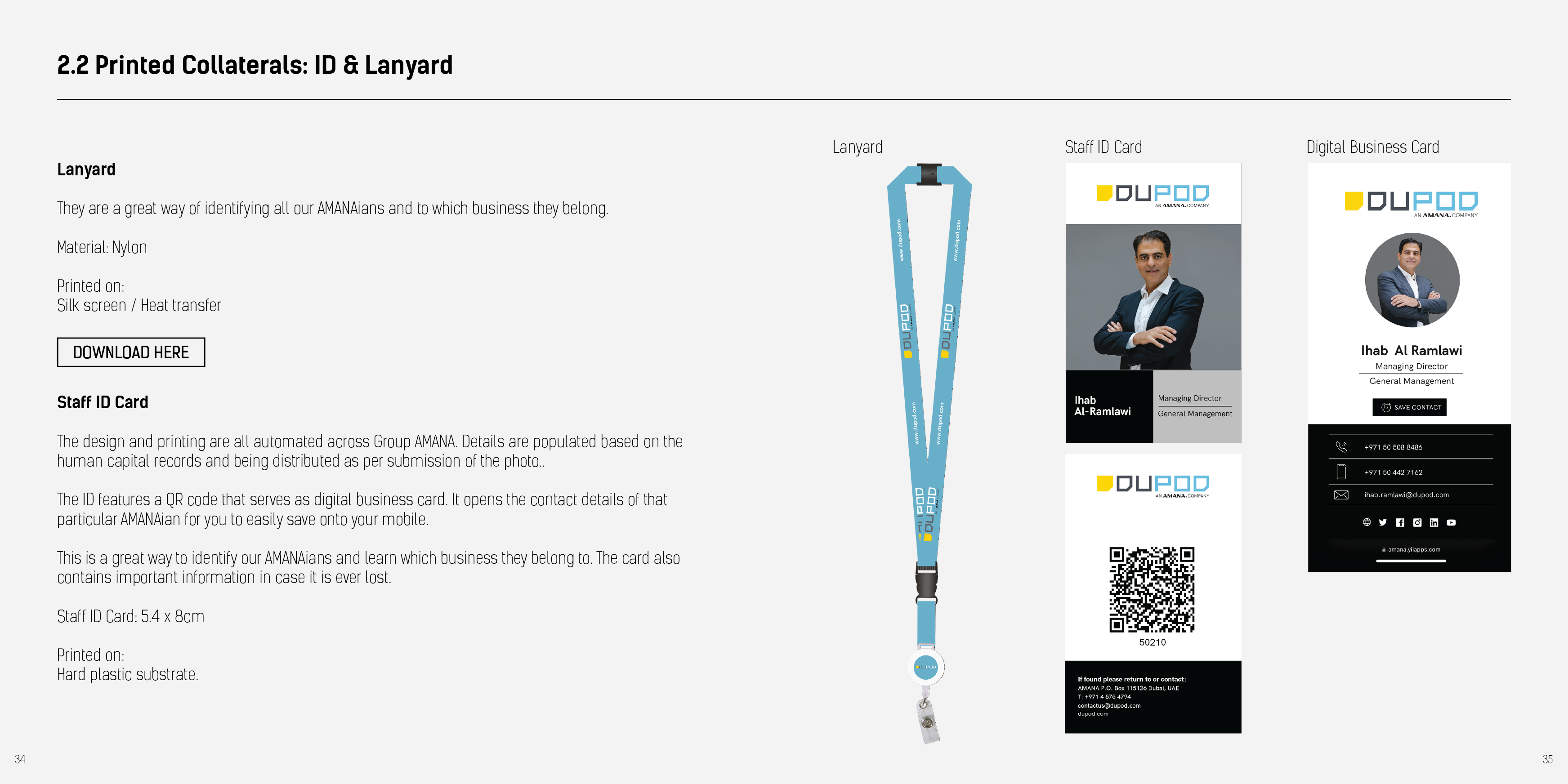 DuPod printed collaterals