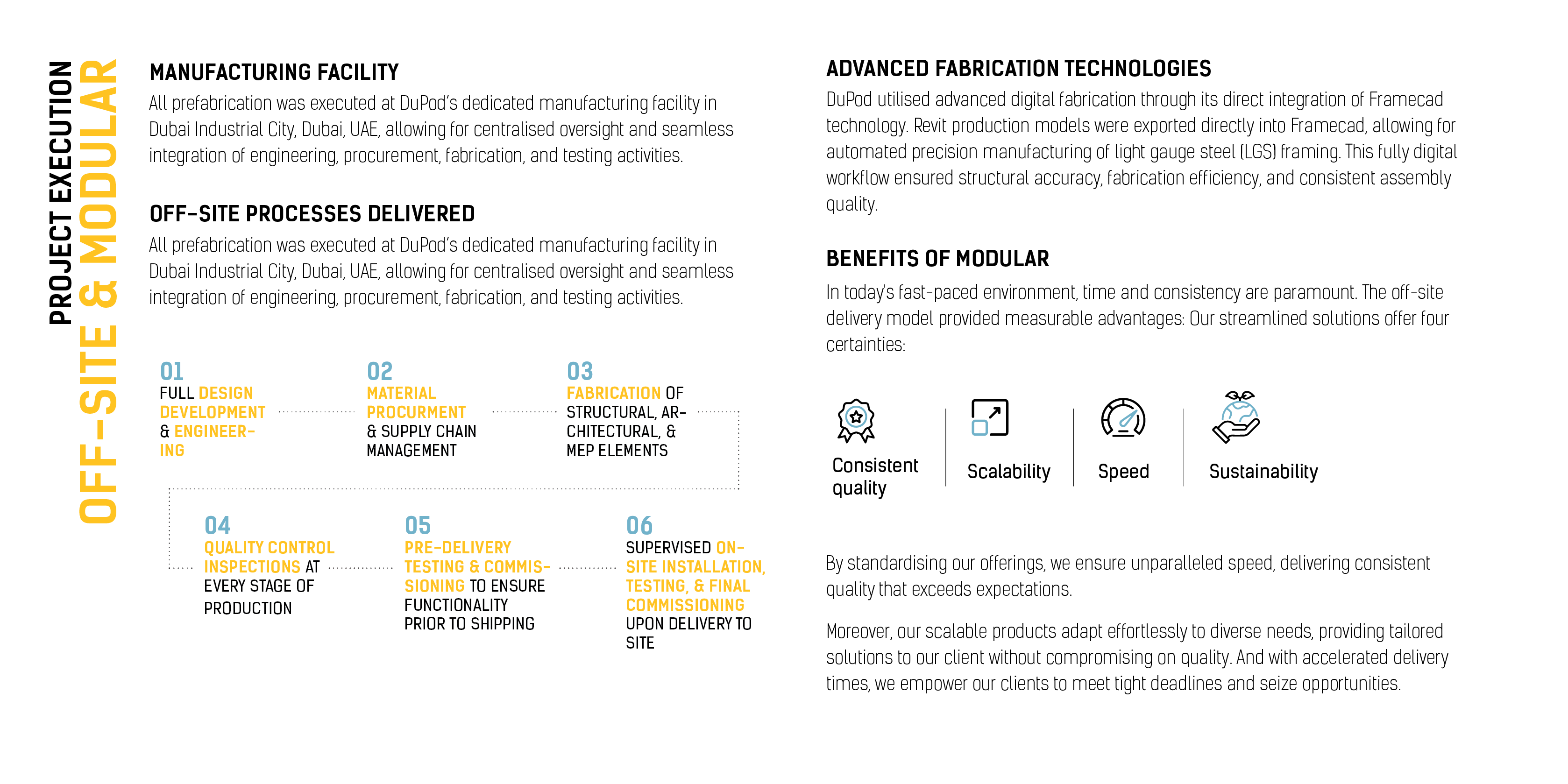 Manufacturing and advanced fabrication