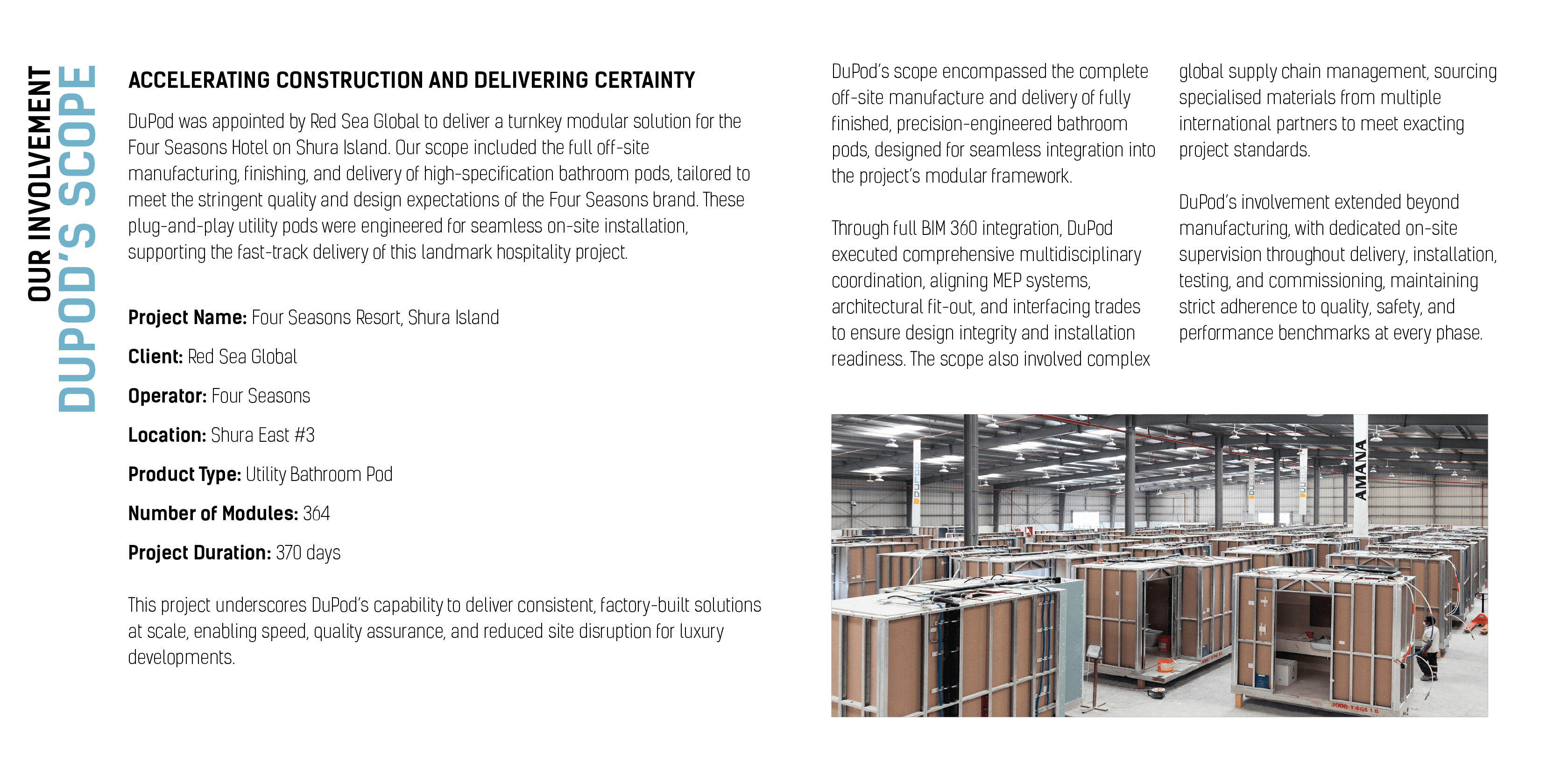 Scope of prefabrication