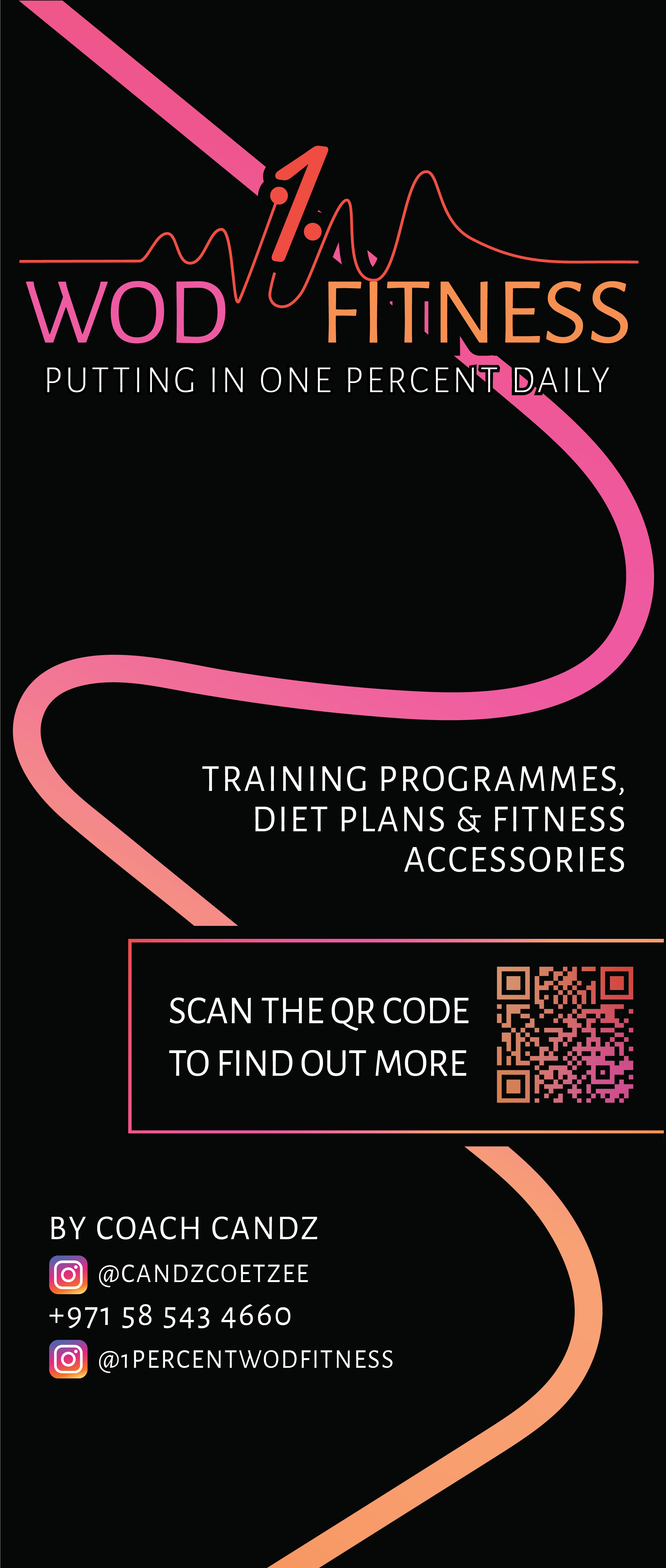 WOD Fitness roll-up banner