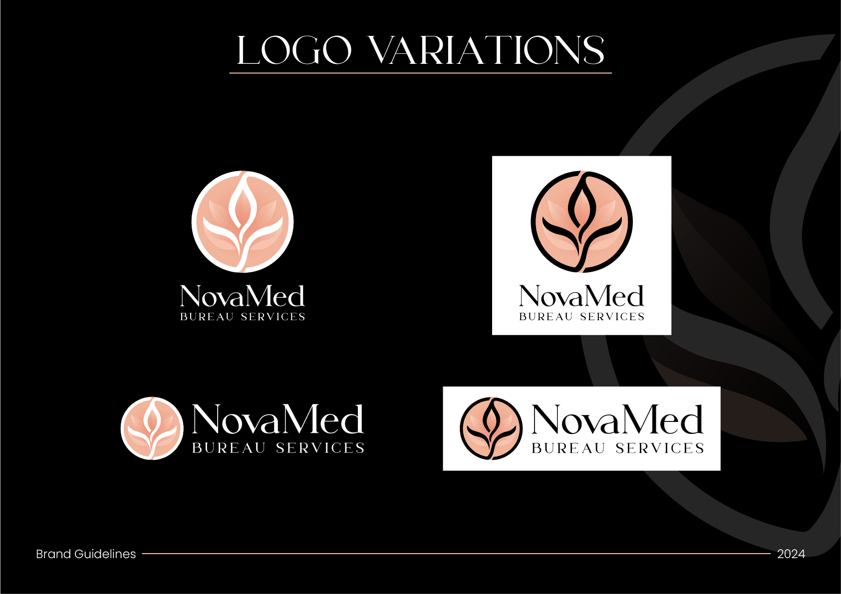 NovaMed logo variations