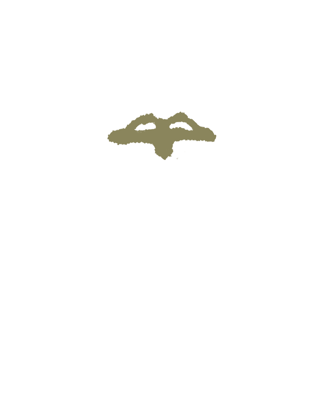 Illustration of a stylized brownish-beige head of frog.